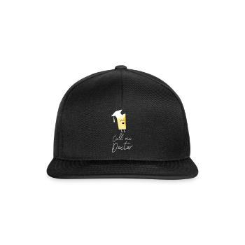 funny graduation dissertation saying gift - Snapback Cap - black/black - Front