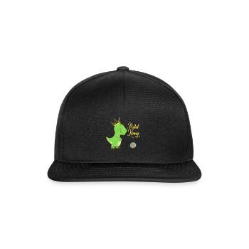 Pudelkönig Pudelkönigin Vintage retro Geschenkidee - Snapback Cap - Schwarz/Schwarz - Vorne