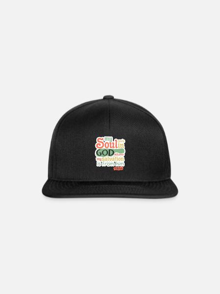 Bibelvers - Snapback Cap - Schwarz/Schwarz