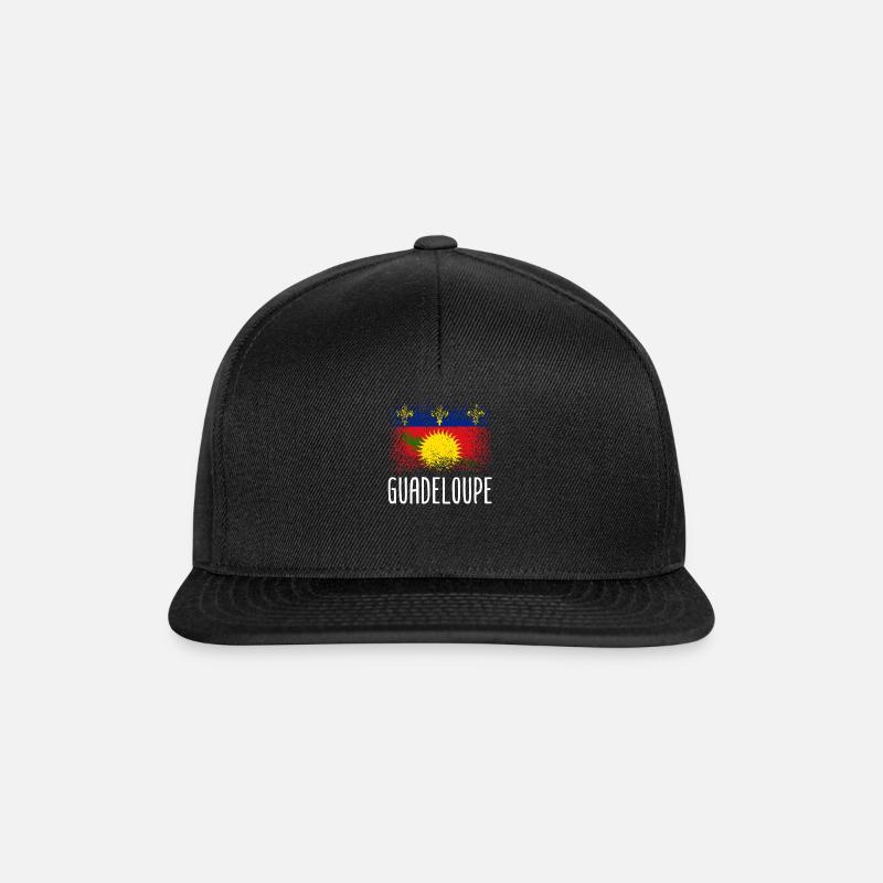 Drapeau guadeloupe - Casquette snapback - noir/noir
