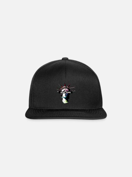 Freiheitsstatue New York - Snapback Cap - Schwarz/Schwarz