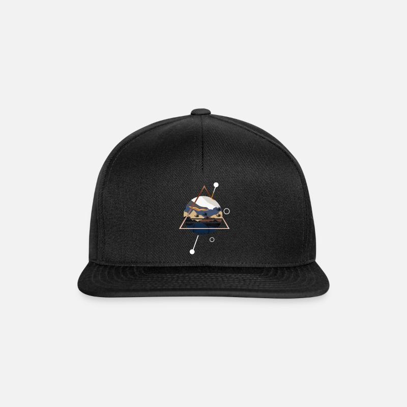 Abstrakte Natur - Snapback Cap - Schwarz/Schwarz