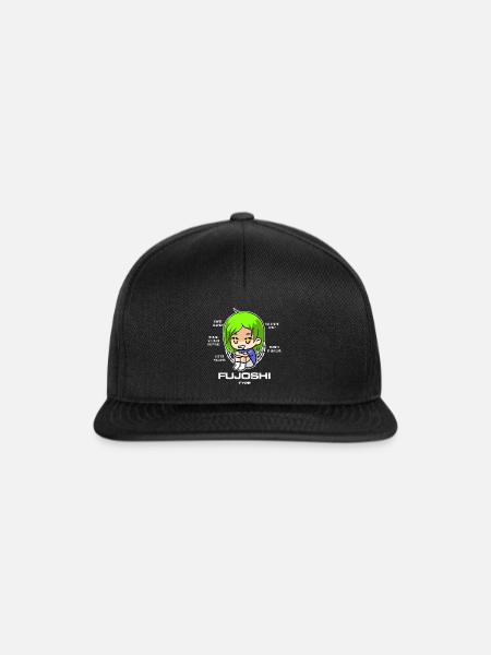 Fujoshi Otaku - Snapback Cap - Schwarz/Schwarz