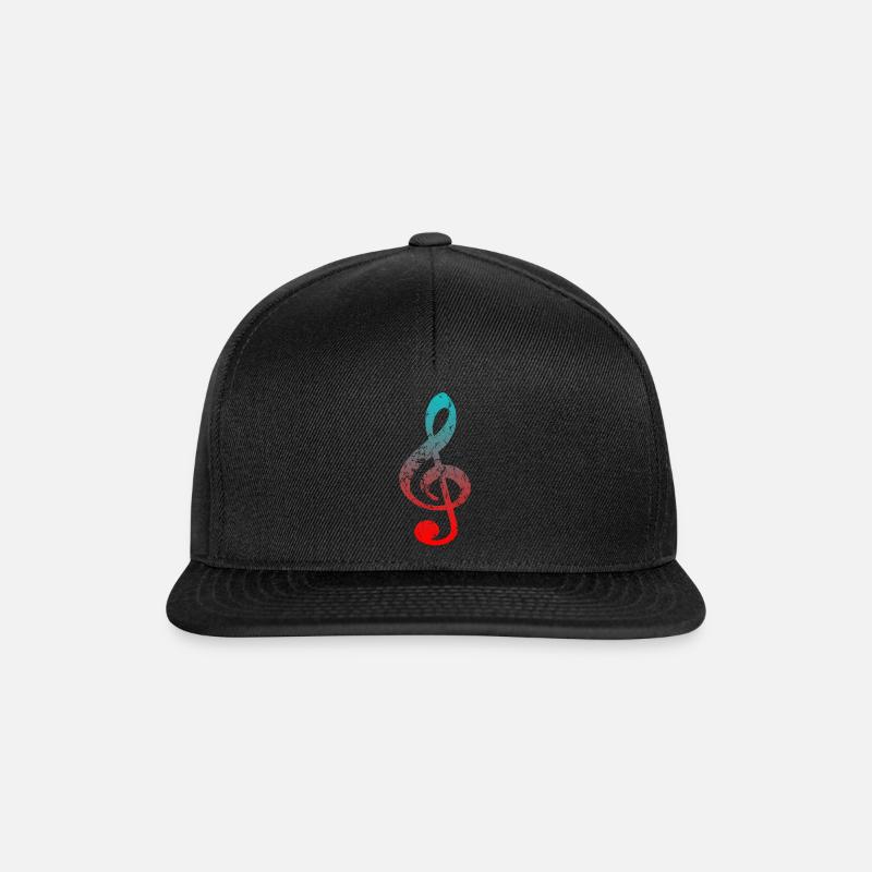 Clé de partition - Casquette snapback - noir/noir