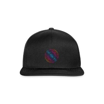 Sacred Geometry TetraFlower - Snapback Cap - black/black - Front