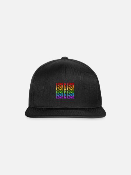 Gay Pride Geschenk - Snapback Cap - Schwarz/Schwarz