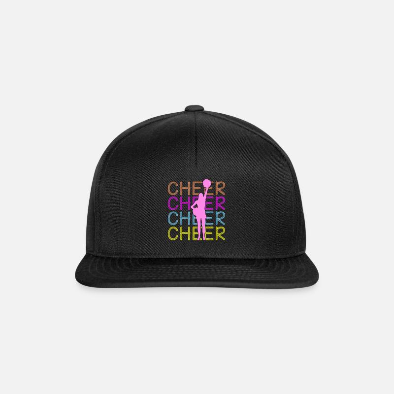 Cheerleading - Cheer Cheer Cheer - Snapback Cap - Schwarz/Schwarz