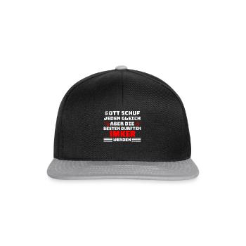 Imker Bienen Spruch - Snapback Cap - Schwarz/Grau - Vorne