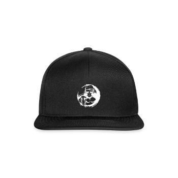 Affe und Bier - Snapback Cap - Schwarz/Schwarz - Vorne
