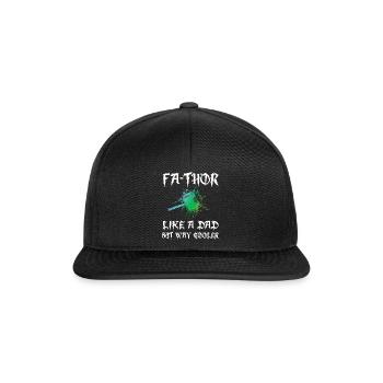 Papa père Fathor - Casquette snapback - noir/noir - Devant