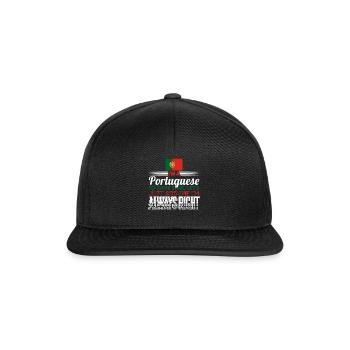 Portugal - Casquette snapback - noir/noir - Devant