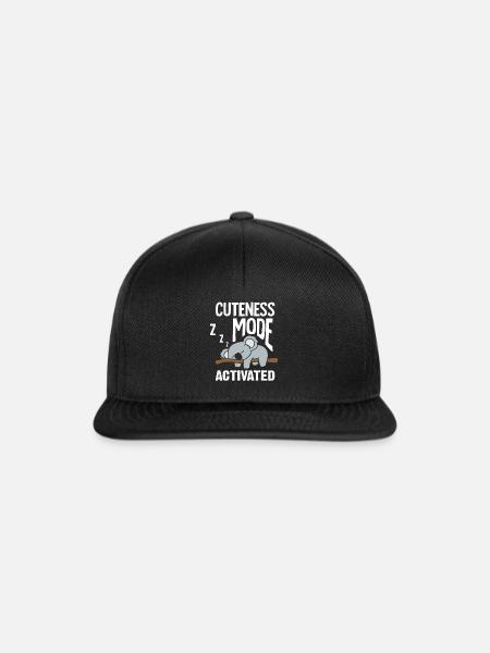 Koala - Snapback Cap - Schwarz/Schwarz