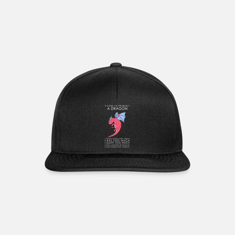 Ich Bin Ein Drache - Snapback Cap - Schwarz/Schwarz