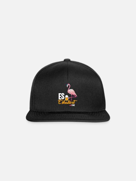 Flamingo Eskaliert - Snapback Cap - Schwarz/Schwarz