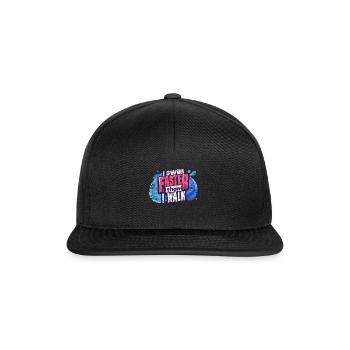 natation - Casquette snapback - noir/noir - Devant