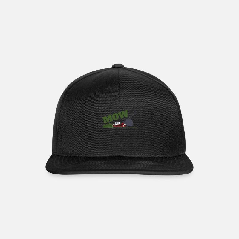 Rasen Mähen - Snapback Cap - Schwarz/Schwarz