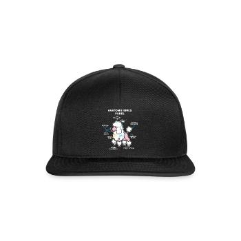Anatomie Eines Pudel - Snapback Cap - Schwarz/Schwarz - Vorne