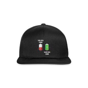 Vor dem Chor-Nach dem Chor - Snapback Cap - Schwarz/Schwarz - Vorne