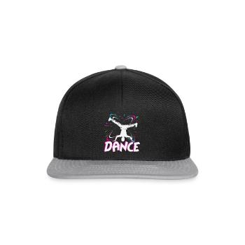 breakdancer - Snapback Cap - black/grey - Front