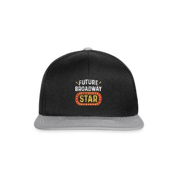 Theater actor - Snapback Cap - black/grey - Front