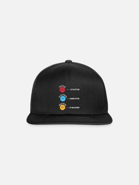 Proton Elektron Neutron - Snapback Cap - Schwarz/Schwarz