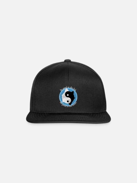 Fische umwelt - Snapback Cap - Schwarz/Schwarz