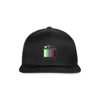 Blühendes Fernsehen - Snapback Cap - Schwarz/Schwarz - Vorne