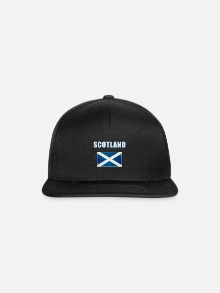 Schottland - Snapback Cap - Schwarz/Schwarz