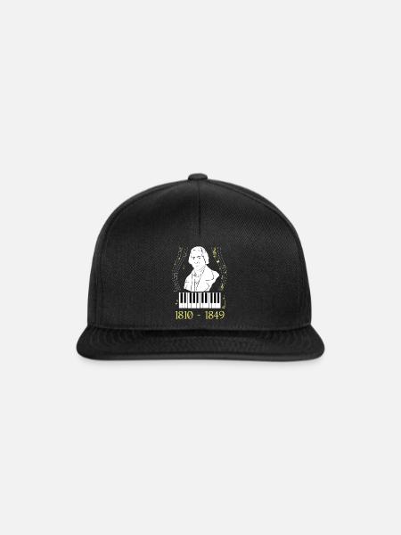 Frederic Chopin - Snapback Cap - Schwarz/Schwarz