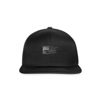 Concierge Drôle - Casquette snapback - noir/noir - Devant