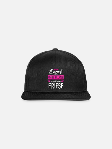 Friese Friesenpferd Friesen Geschenk - Snapback Cap - Schwarz/Schwarz