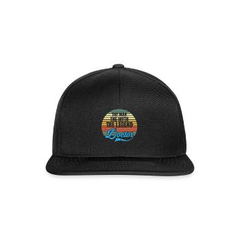 The Man The Myth The Legend Doktoren Doktor - Snapback Cap - Schwarz/Schwarz - Vorne