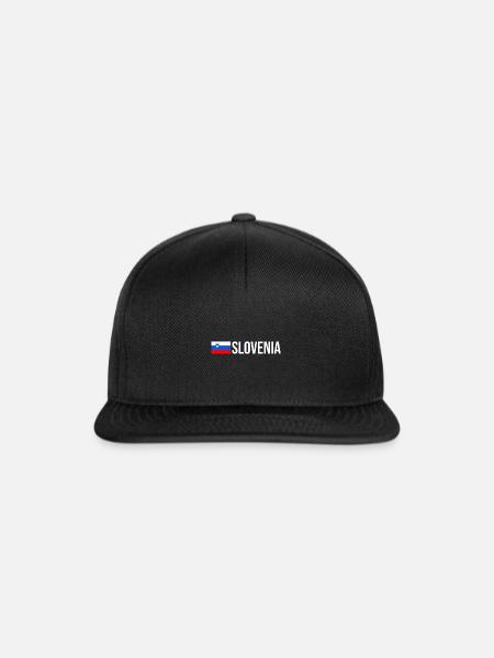 Slowenien! - Snapback Cap - Schwarz/Schwarz