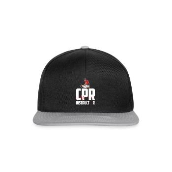 Zertifizierter Erste Hilfe Ausbilder Ambulanz - Snapback Cap - Schwarz/Grau - Vorne