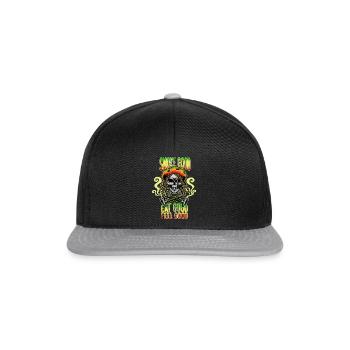 Weed Cannabis Marijuana Pot Gift - Snapback Cap - black/grey - Front