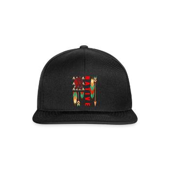 Indigenous Peoples Day Indian Native American USA - Snapback Cap - black/black - Front