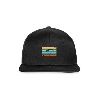 Gleitschirmfliegen - Snapback Cap - Schwarz/Schwarz - Vorne