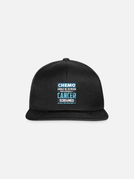 Chemo Krebs - Snapback Cap - Schwarz/Schwarz