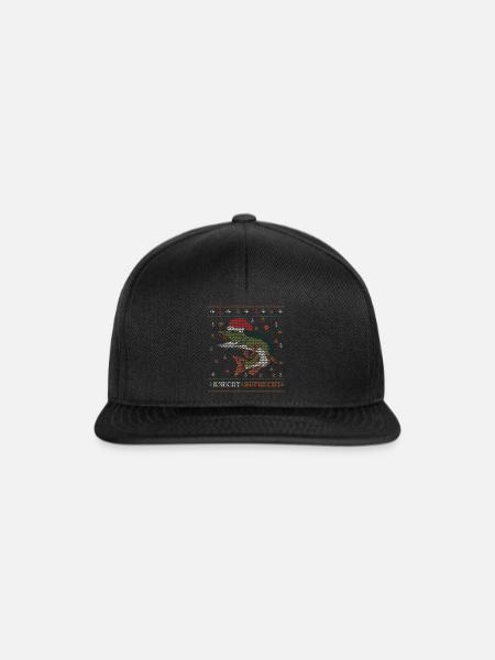 Knecht Ruphecht Ugly Christmas Sweater - Snapback Cap - Schwarz/Schwarz
