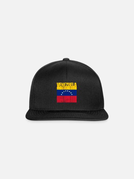 Venezuela Flagge - Snapback Cap - Schwarz/Schwarz