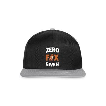 Fuchs - Snapback Cap - Schwarz/Grau - Vorne