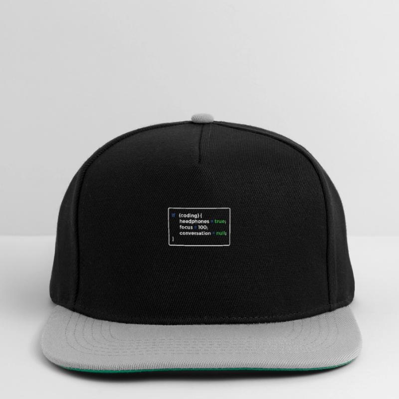 Programmer programming Snapback Cap