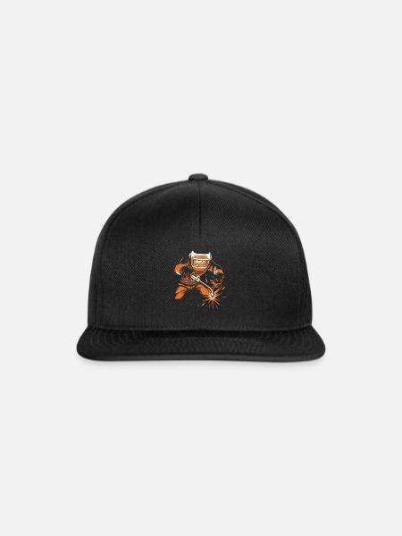 Schweißer - Snapback Cap - Schwarz/Schwarz