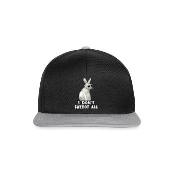 Bunnies rabbits easter - Snapback Cap - black/grey - Front