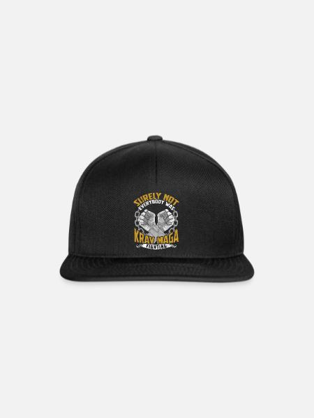 Krav Maga - Snapback Cap - Schwarz/Schwarz