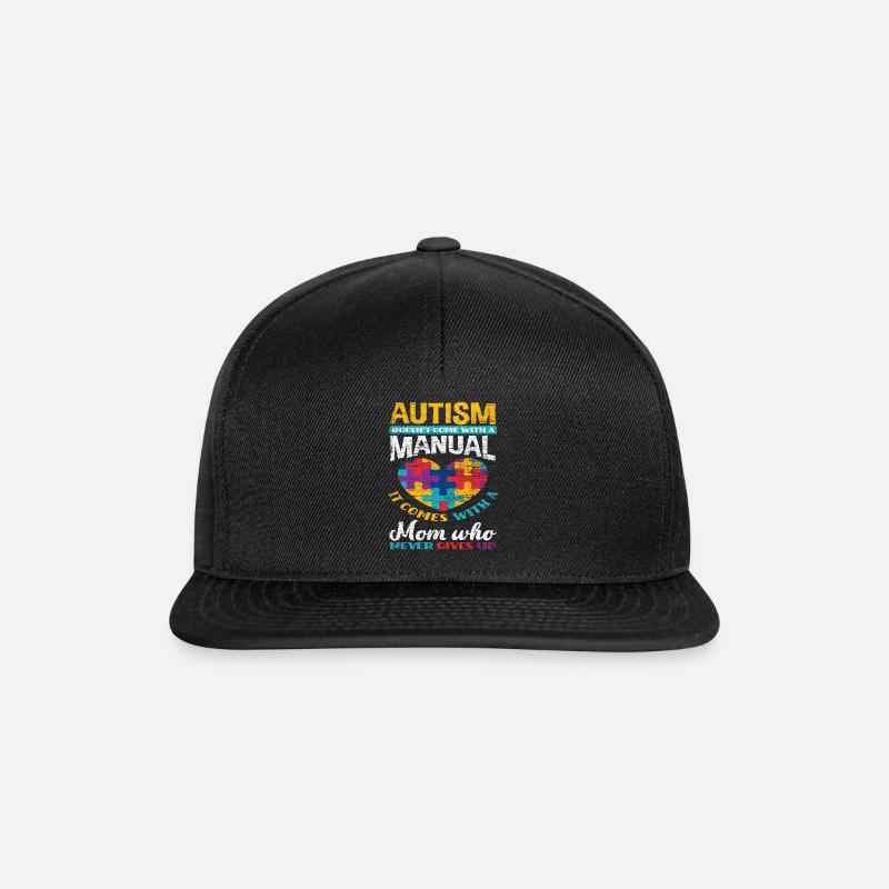 Autismus Mutter - Snapback Cap - Schwarz/Schwarz