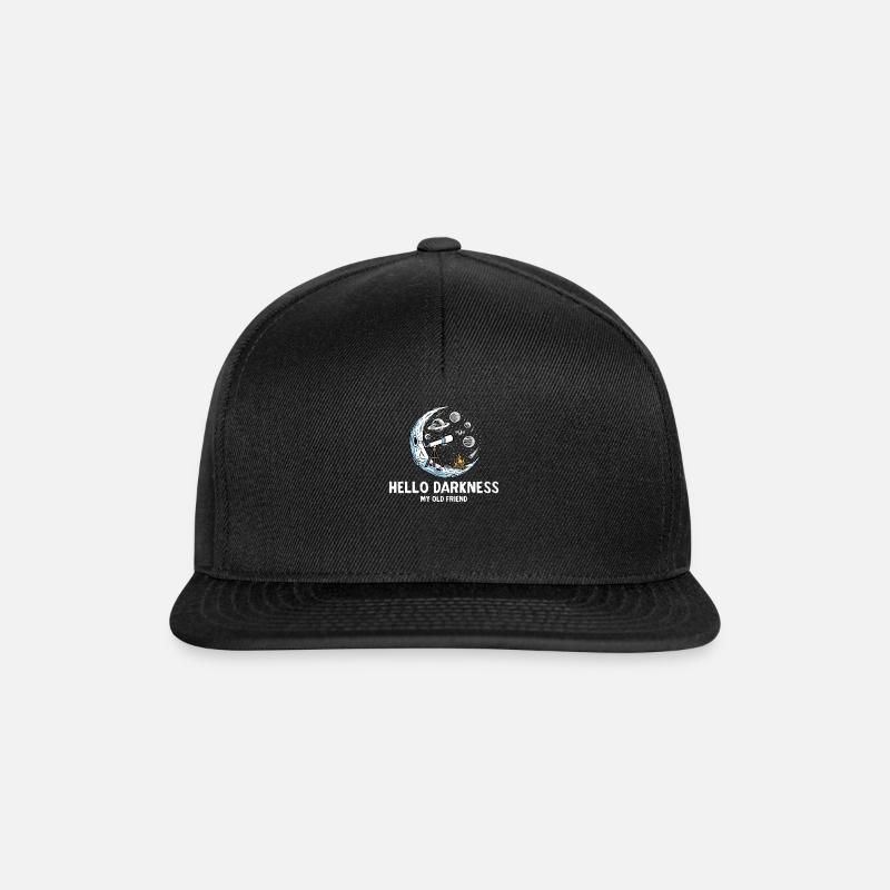 Hello Darkness My Old Friend - Snapback Cap - black/black