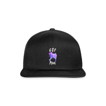 GSP Mom Shirt German Shorthaired Pointer Mom - Snapback Cap - black/black - Front