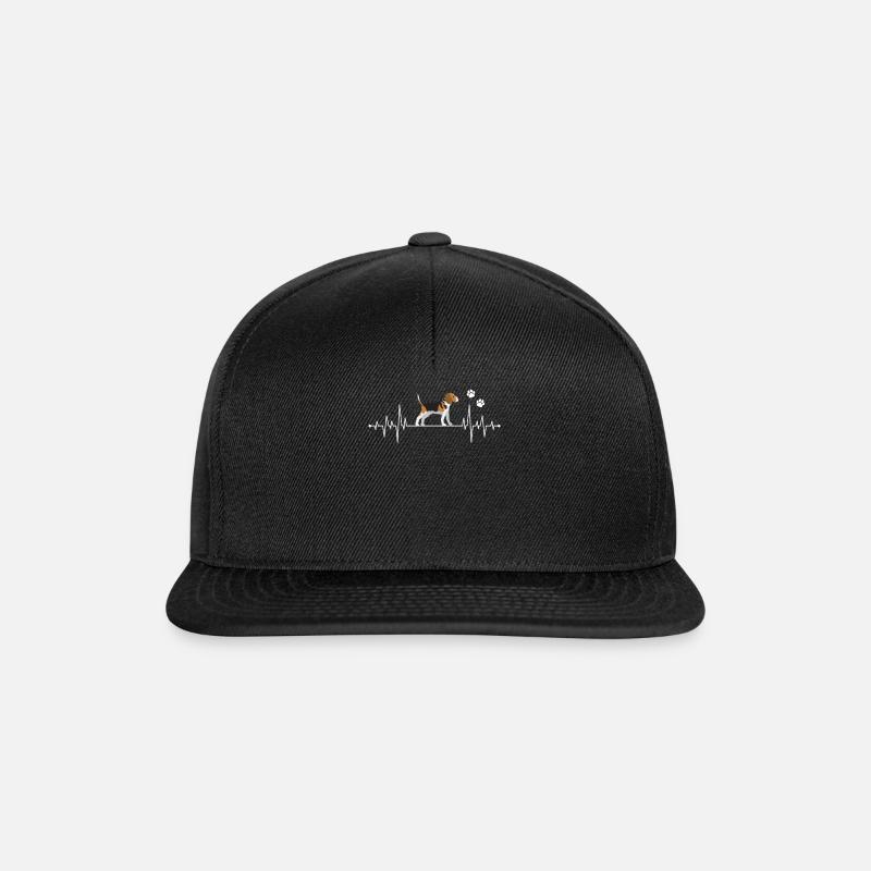 beagle - Snapback Cap - Schwarz/Schwarz