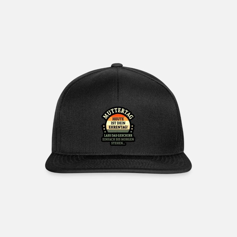 Muttertag Sprüche frech - Snapback Cap - Schwarz/Schwarz